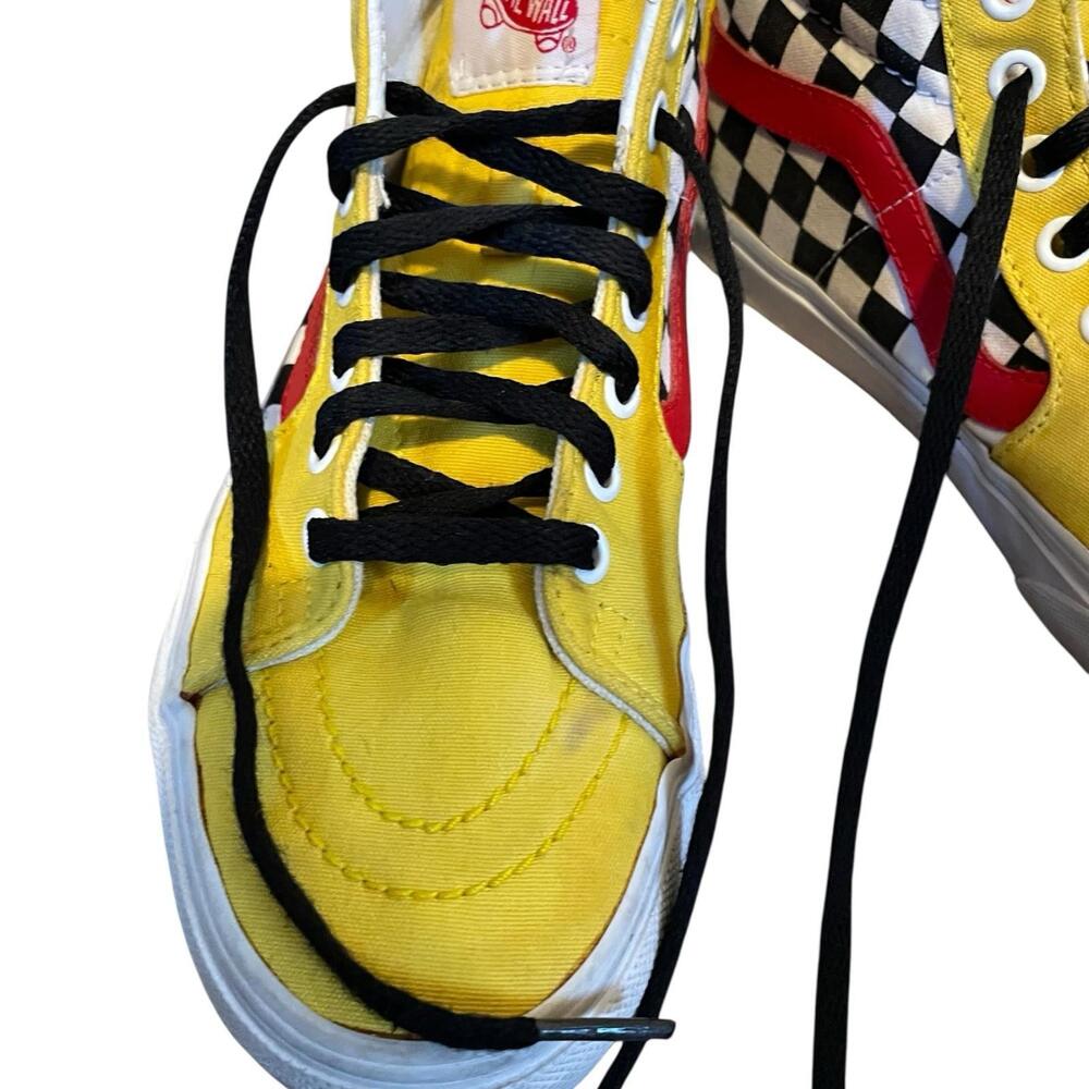 Vans Sk8-Hi Checkerboard Shoes Women's Size 7 - Picture 2 of 8